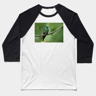 Green-Crowned Brilliant Hummingbird - Costa Rica Baseball T-Shirt